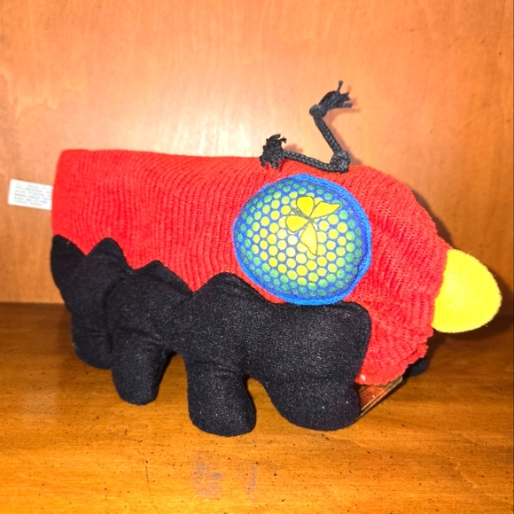 Vintage Freemountain Toys The Vegimals Zipper Catepillar To Butterfly Stuffed - Picture 1 of 10
